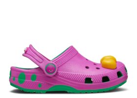 Barney x Classic Clog para crianças