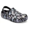 Baya Lined Clog «Black White»