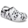 Baya Lined Clog Pantufa, unissexo, brancos e cinzentos «Branco Cinzento»