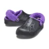 Baya Lined Clog «Preto Roxo»