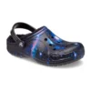 Baya Lined Clog with Fur Straps Galaxy Clogs «Black Multi»