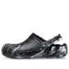 Baya Lined Marbled Clog «Black Silver»