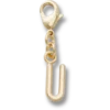 Berloque Jibbitz™ com a letra U dourada Berloque Jibbitz™ com a letra U dourada