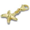 Berloque Jibbitz™ em forma de estrela-do-mar dourada Berloque Jibbitz™ em forma de estrela-do-mar dourada