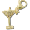 Berloque Jibbitz™ «Martini Dourado»