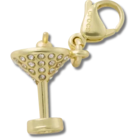 Berloque Jibbitz™ «Martini Dourado»