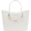 Berloque para bolsa com borboleta e corrente longa
