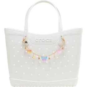 Berloque para bolsa com borboleta e corrente longa
