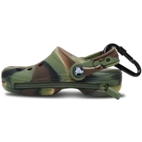 Berloque para bolsa em forma de Classic Clog com efeito marmorizado