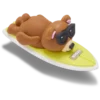 Berloques Jibbitz™ 3D com Urso a Surfar