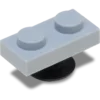 Berloques Jibbitz™ 4Lw Lt Grey Tile 1X2 Berloques Jibbitz™ 4Lw Lt Grey Tile 1X2
