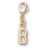 Berloques Jibbitz™ com a letra «B» dourada Berloques Jibbitz™ com a letra «B» dourada
