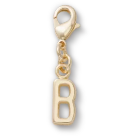 Berloques Jibbitz™ com a letra «B» dourada