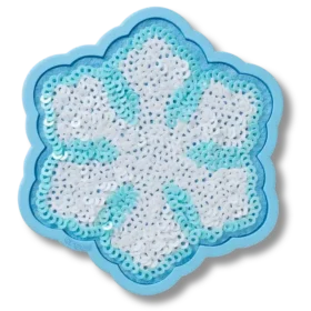 Berloques Jibbitz™ com floco de neve de lantejoulas
