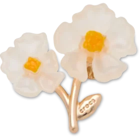 Berloques Jibbitz™ com Flor Branca
