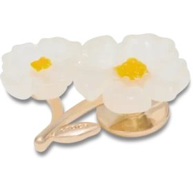 Berloques Jibbitz™ com Flor Branca
