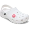 Berloques Jibbitz™ com flor rosa e pérola no centro Berloques Jibbitz™ com flor rosa e pérola no centro