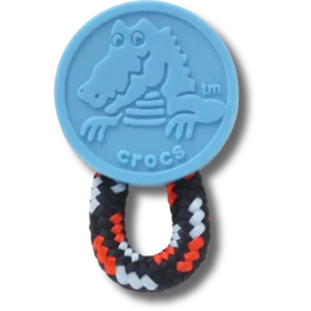Berloques Jibbitz™ com laço de paracord azul