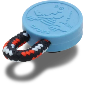 Berloques Jibbitz™ com laço de paracord azul