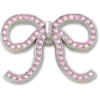 Berloques Jibbitz™ com laço rosa brilhante