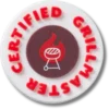 Berloques Jibbitz™ com o emblema «Certified Grill Master»