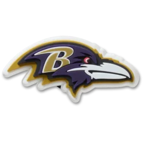 Berloques Jibbitz™ com o logótipo dos Baltimore Ravens da NFL