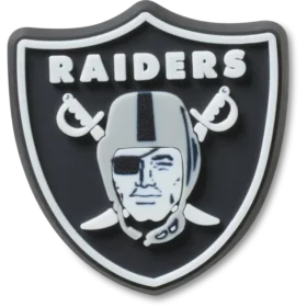 Berloques Jibbitz™ com o logótipo dos Las Vegas Raiders da NFL