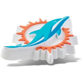 Berloques Jibbitz™ com o logótipo dos Miami Dolphins da NFL