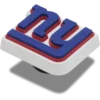 Berloques Jibbitz™ com o logótipo dos New York Giants da NFL
