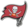 Berloques Jibbitz™ com o logótipo dos Tampa Bay Buccaneers da NFL
