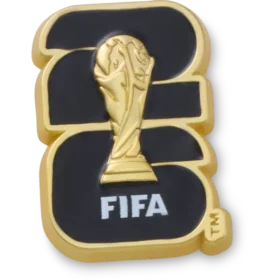Berloques Jibbitz™ com o troféu do Campeonato do Mundo da FIFA 26