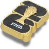 Berloques Jibbitz™ com o troféu do Campeonato do Mundo da FIFA 26