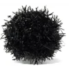 Berloques Jibbitz™ com pompom de fita preta