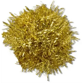 Berloques Jibbitz™ com pompom dourado