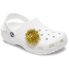 Berloques Jibbitz™ com pompom dourado