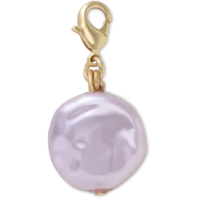 Berloques Jibbitz™ com pérola rosa