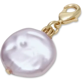 Berloques Jibbitz™ com pérola rosa