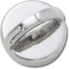 Berloques Jibbitz™ com tachas intercambiáveis prateadas