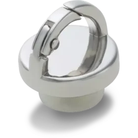 Berloques Jibbitz™ com tachas intercambiáveis prateadas