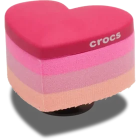 Berloques Jibbitz «Coração Rosa Em Camadas»