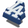 Berloques Jibbitz™ da MLB Los Angeles Dodgers Berloques Jibbitz™ da MLB Los Angeles Dodgers