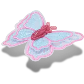 Berloques Jibbitz™ de borboleta em malha com lantejoulas