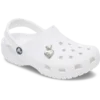 Berloques Jibbitz™ de coração duplo prateados Berloques Jibbitz™ de coração duplo prateados