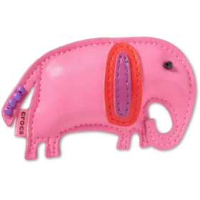 Berloques Jibbitz™ de elefante em imitação de couro