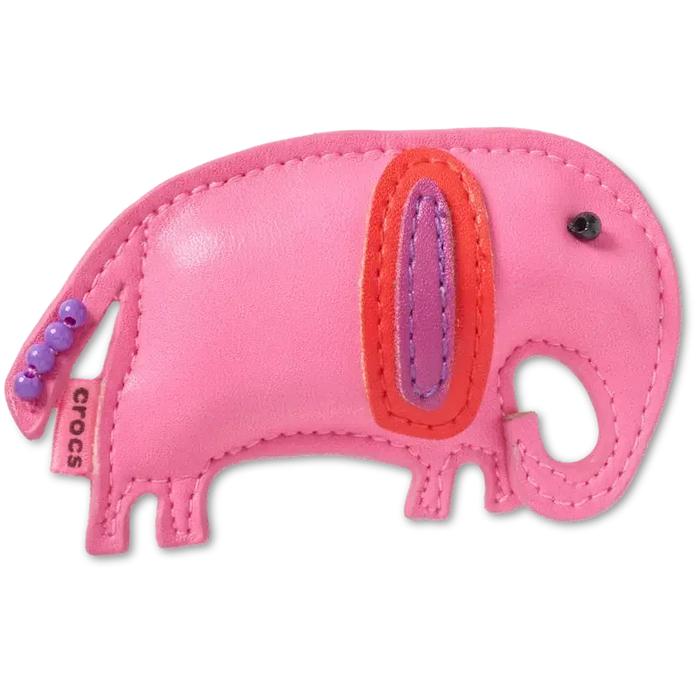 Berloques Jibbitz™ de elefante em imitação de couro Berloques Jibbitz™ de elefante em imitação de couro