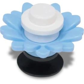 Berloques Jibbitz™ de flor azul 4Lw