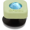 Berloques Jibbitz™ de PVC quadrado verde com pedras Smt Berloques Jibbitz™ de PVC quadrado verde com pedras Smt