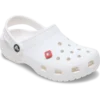 Berloques Jibbitz™ de PVC vermelho quadrado com pedra SMT Berloques Jibbitz™ de PVC vermelho quadrado com pedra SMT