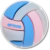 Berloques Jibbitz™ de voleibol em 3D em tons pastel Berloques Jibbitz™ de voleibol em 3D em tons pastel