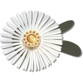 Berloques Jibbitz™ em forma de flor com lantejoulas prateadas